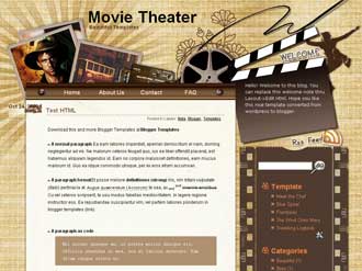 Movie Theater Blogger Template