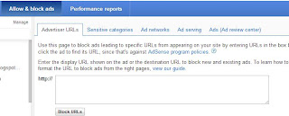 how to block adsense ads from specific website or blog
