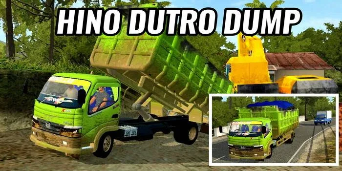 mod bussid hino dutro dump