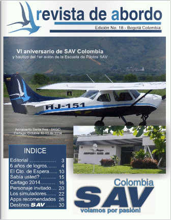 Portada "revista de abordo" Edición No. 18