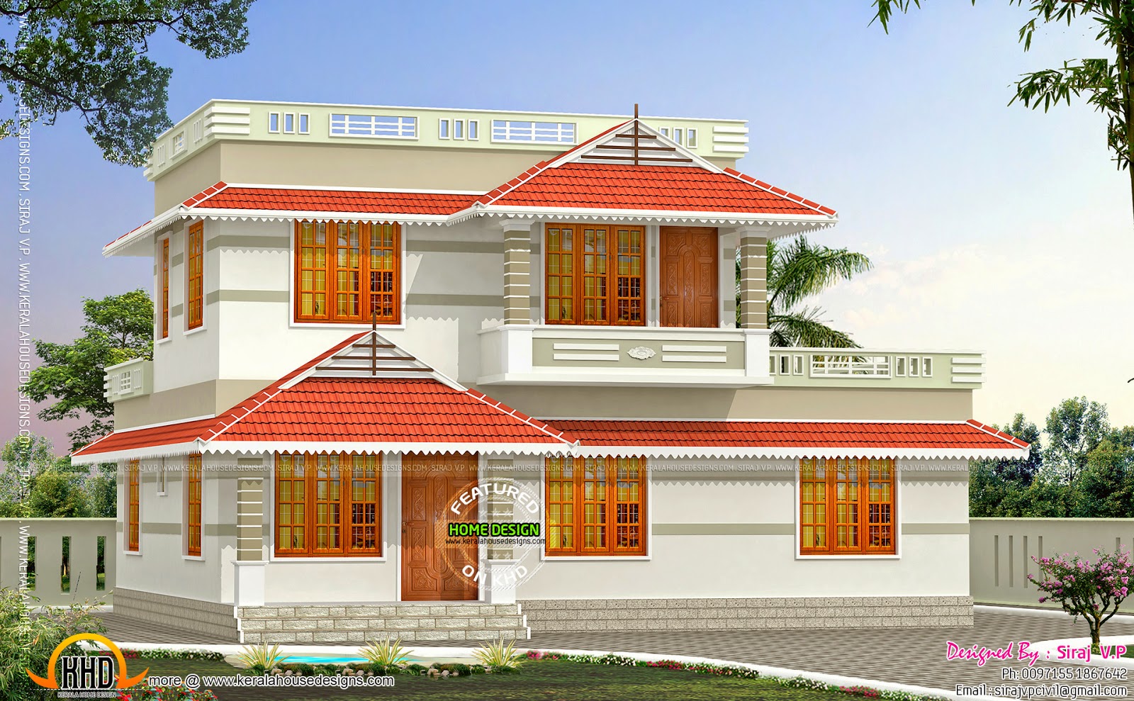  Kerala  style low  cost  double storied home  Kerala  home  