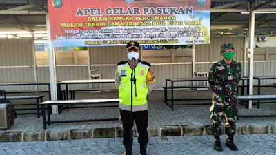 Polsek Curug Gelar Apel Pasukan Pengamanan Malam Takbir Dan Persiapan Menghadapi Idul Fitri 1441 H