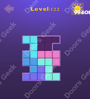 Cheats, Solutions, Walkthrough for Move Blocks Easy Level 122