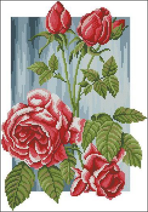 Queen of Flowers - Free Cross Stitch Pattern