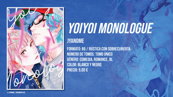 Yoiyoi Monologue manga - Jyanome - BL - Milky Way Ediciones