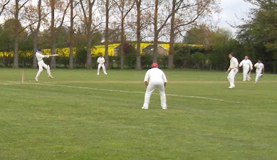 A Brigg Town cricket match at the Recreation Ground - picture on Nigel Fisher's Brigg Blog