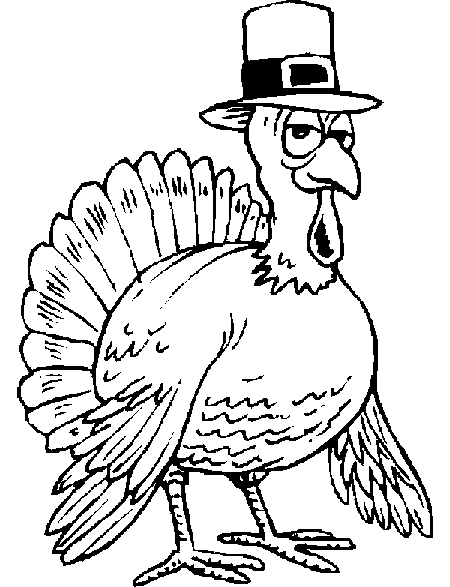 Turkey Coloring Page 9