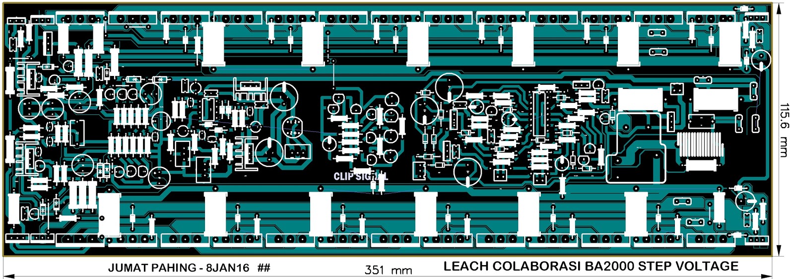 DK Tech PCB Audio Power AMPLIFIER PCB LEACH MARSHALL CLASS G