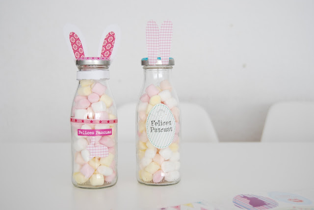 chuches para pascua. Easter candy in a bottle