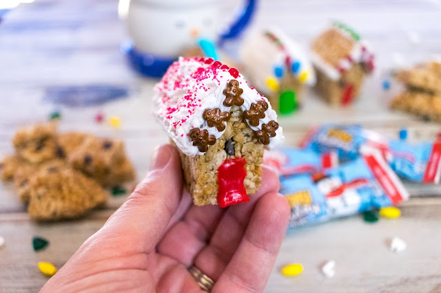 How to Make Mini Holiday Granola Bar Houses