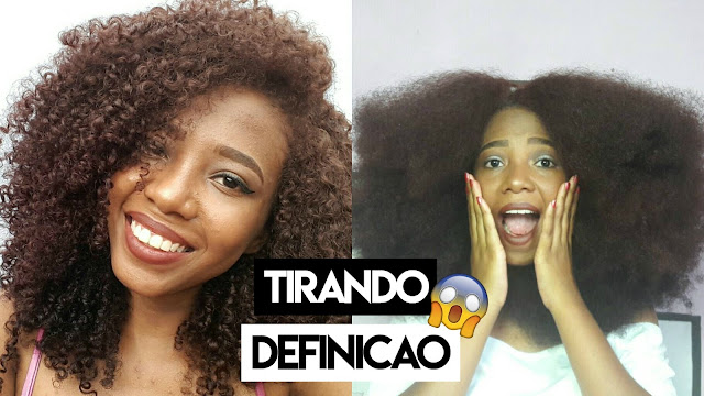 tirando definição - cabelo sem definição - cachos sem definição