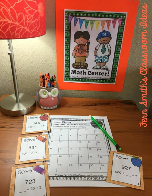 Click Here to Download This Addition & Subtraction Within 1,000 Task Cards Bundle. It is Perfect for Student Independent Work in Your Math Center!