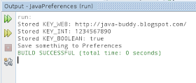 Simple example using Preferences