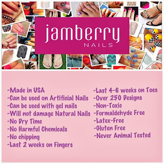 Image: Jamberry Nails benefits - gluten-free, latex-free, formaldehyde-free, cruelty-free, made is USA