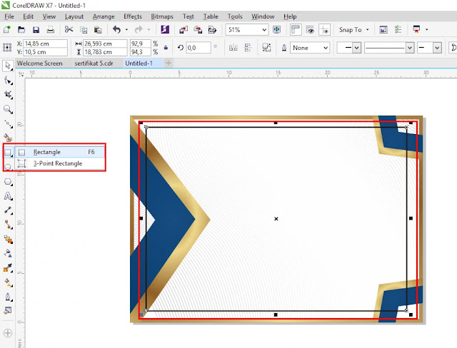 Ready To Print : Download Sertitikat CDR Coreldraw Elegant Emas