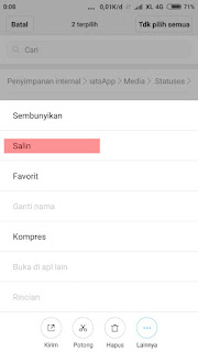 Trik Simpan Foto / video Status Whatsapp Teman ke galery Hp Tanpa Screenshot & Aplikasi Tambahan