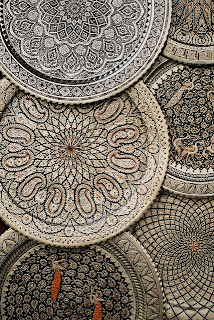 Beautifully detailed, textured Iranian plates