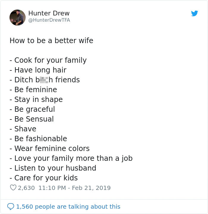 A Misogynist Shared A Post With 12 Rules For ‘Beautiful Women’ And People Are Destroying Him