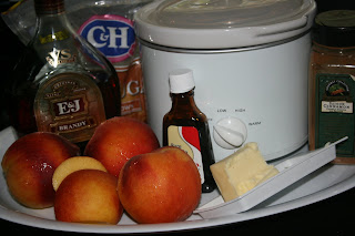 How to make a Fresh Fruit Compote (this is with peaches) in the CrockPot Slow Cooker