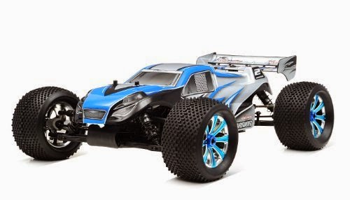 Professional 1/8Th Scale 2.4 Ghz Nitro Powered Exceed RC Ready to Run .28 MadWarrior RTR Racing Edition (Alpha Blue)