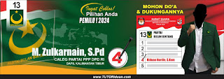 Desain Spanduk Caleg Partai PBB 2024