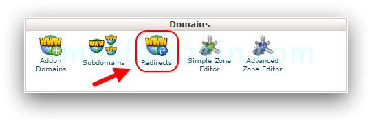 Domain Redirect di cPanel