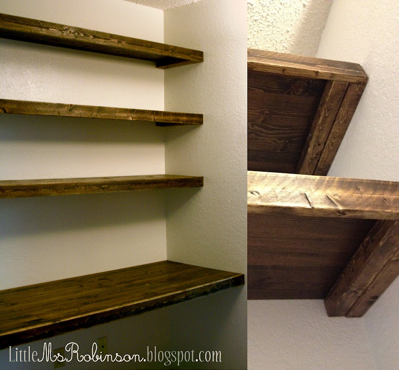 DIY Wood Closet Shelves