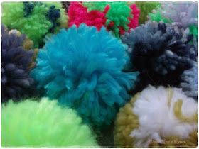 pompoms,soft,colourful