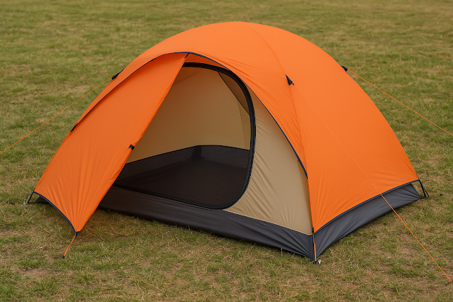 플라이(Outer Tent)가 설치된 더블월 텐트