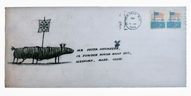 Edward Gorey illustrated letter