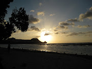 An Ypao beach sunset. I heard it was great to take a walk on the beach . (img )