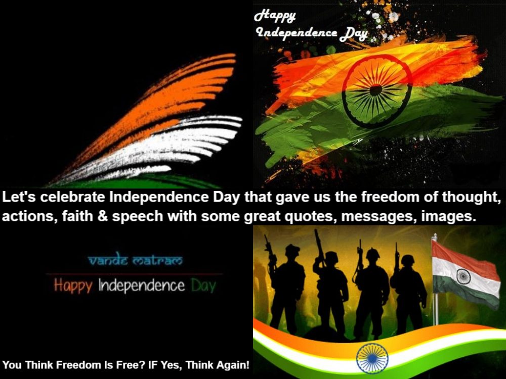 100+ Best happy independence day quotes 2020 best wishing whatsapp messages: