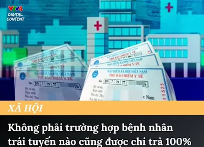 Bệnh nhân chỉ được thông tuyến ở điều trị nội trú - ngoại trú sẽ phải tự chi trả hoàn toàn