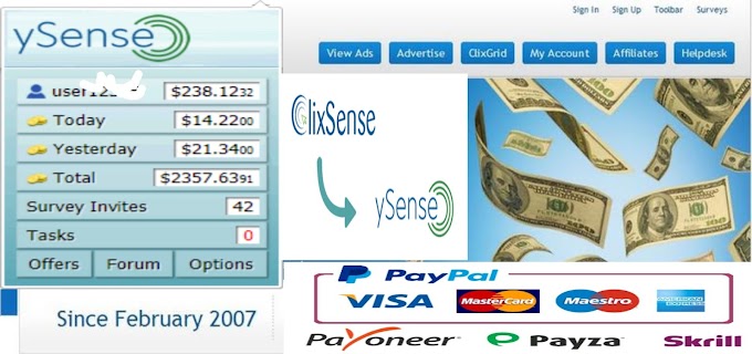 ySense Referral cod :59429449 Earn extra money online