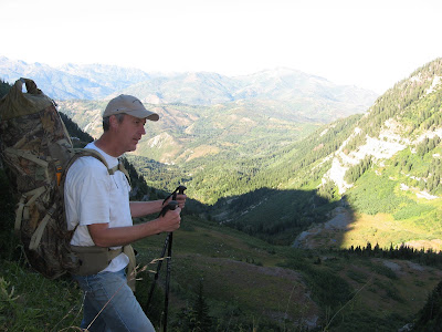 Taking a break to enjoy the beautiful Rocky Mountains