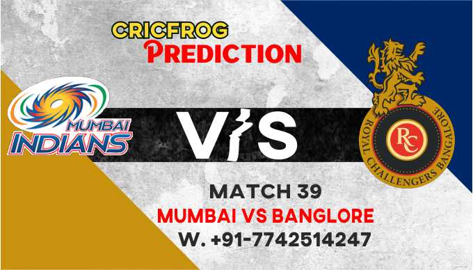 IPL 2021: RCB vs MI 39th Match Prediction & Cricket Betting Tips Free