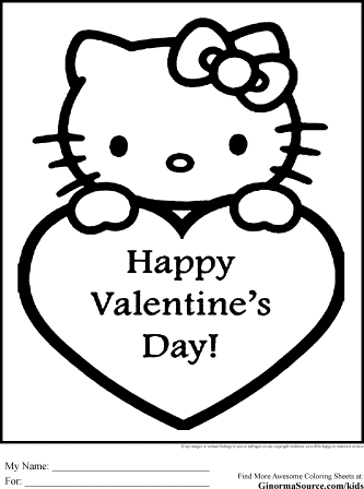 Valentines Day Coloring Sheets 9