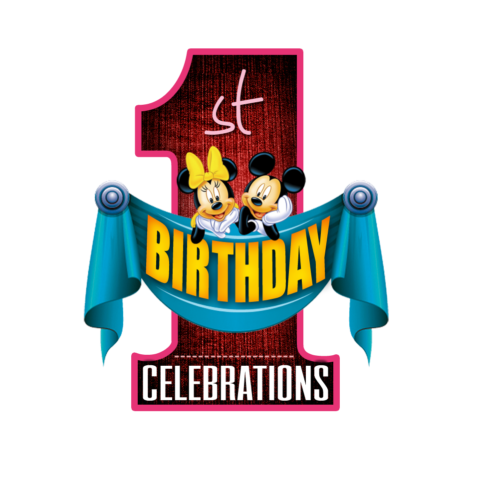 Download 1st birthday celebrations PNG logo free downloads | naveengfx
