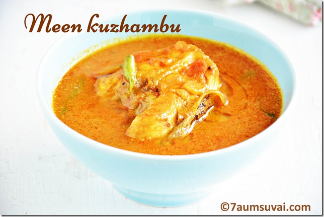 Meen kuzhambu/ Fish curry with coconut