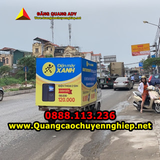 Quảng cáo trên xe tải