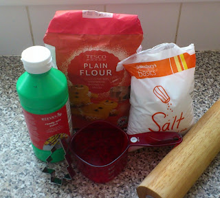 ingredients for salt dough