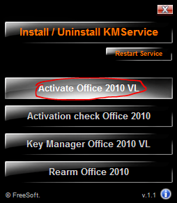 Activate Office 2010 by KMS