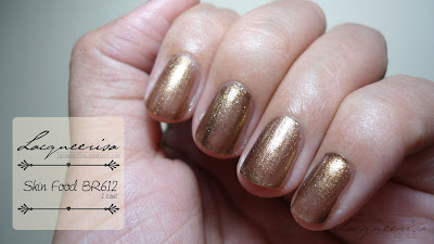 Review/Swatch: Skin Food BR612 Sparkling Nail Polish