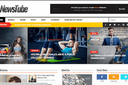 Newstube Responsive Magazine Blogger Theme