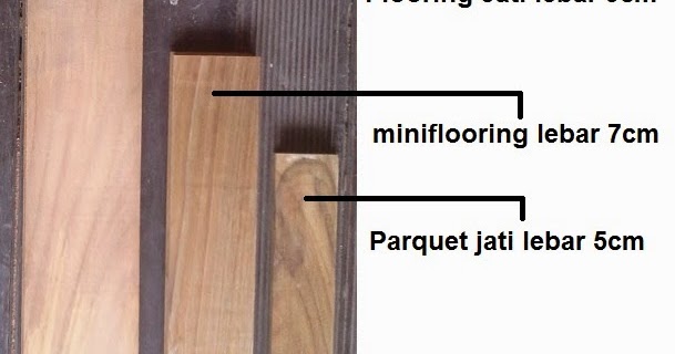 Lantai kayu  jati  type Mini flooring Rajawali parket 