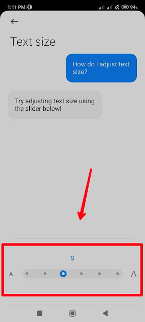 Cara memperbesar ukuran tulisan text pada HP android xiaomi
