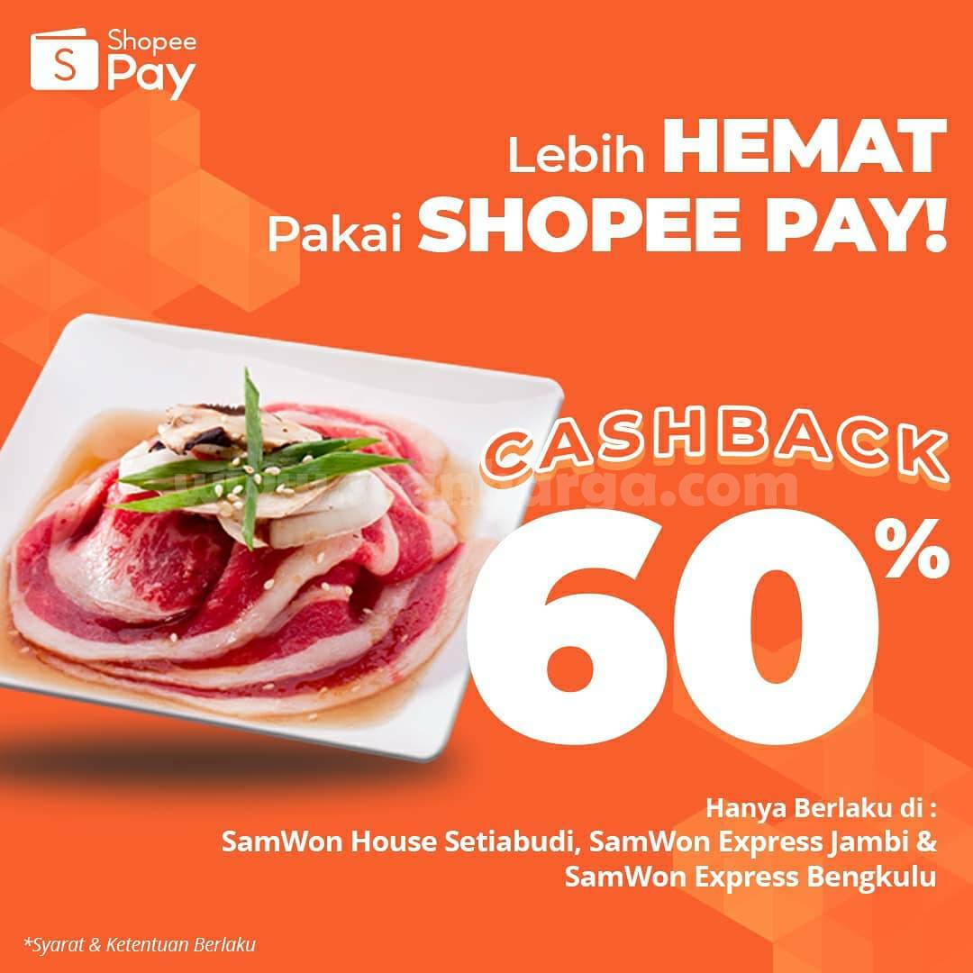 Promo Samwon Group Cashback 60% dengan ShopeePay