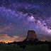 The Milky Way Galaxy over Devils Tower