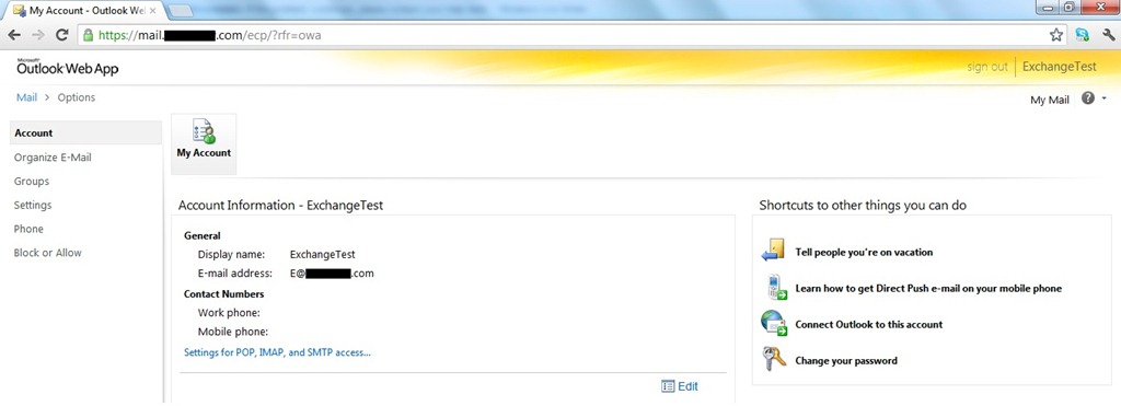 Successful ECP Access