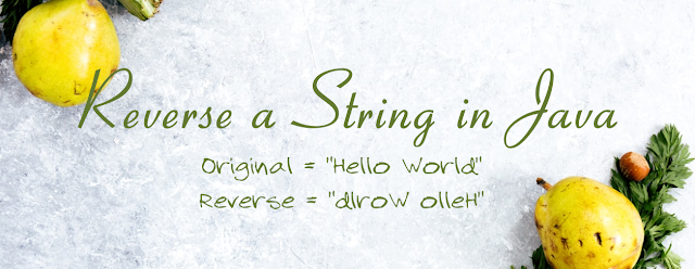 Reverse a string in java